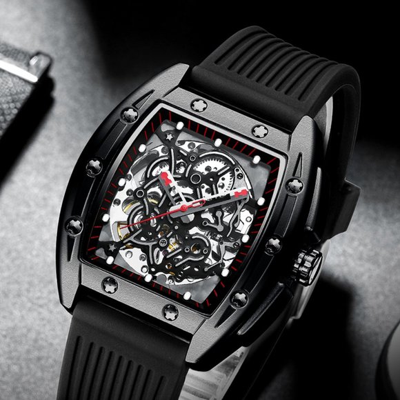 Mechanical Wristwatches Hollow Luminous Wine